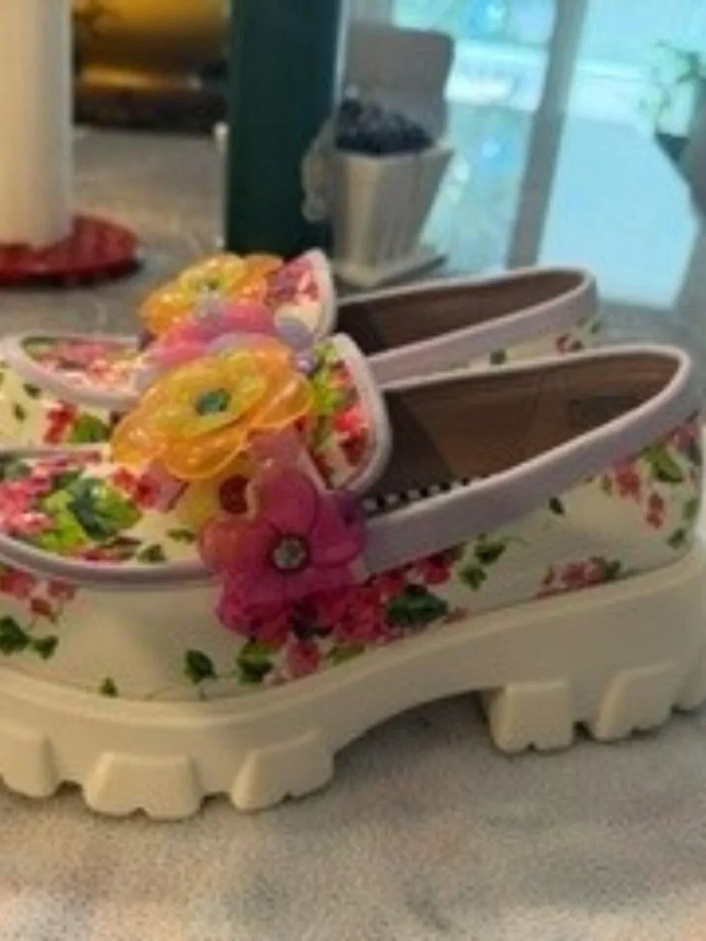 Betsey Johnson Vinie Floral Platform Loafers - Picture 2 of 4